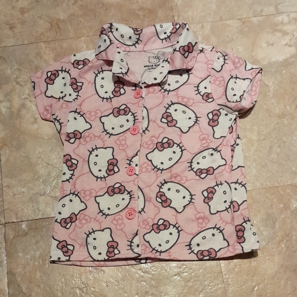 Hello Kitty Pink and White Kids Pajama Set - Picture 5 of 7